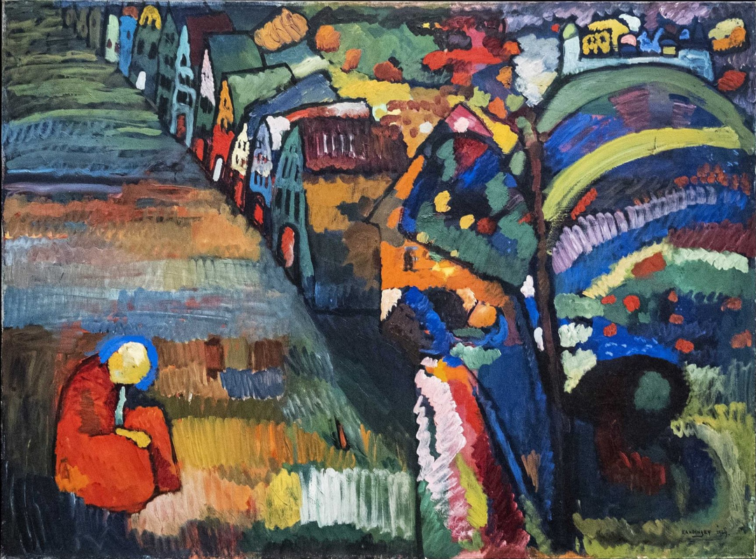 Wassily Kandinsky. Bild mit Häusern