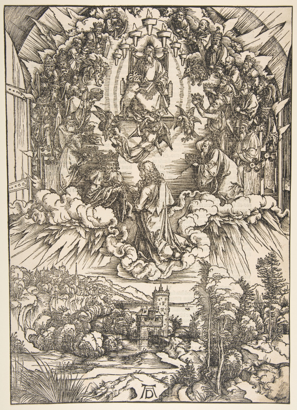 Albrecht Dürer. John before God and the twenty-four elders