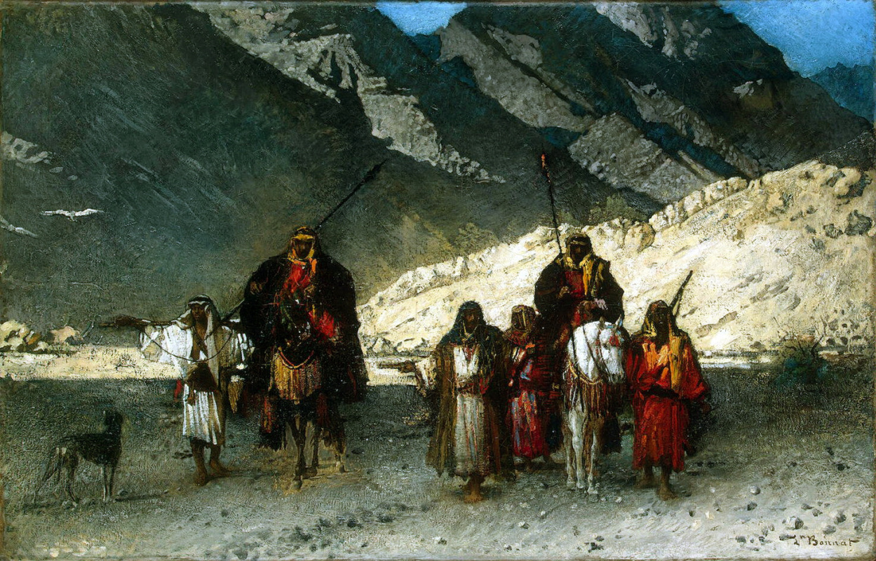 Leon Bonnat. Arabian sheikhs in the mountains