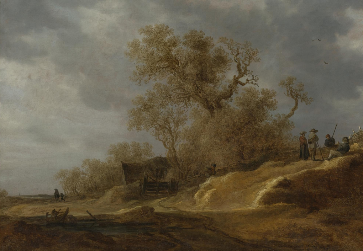 Jan van Goyen. 农民在路上