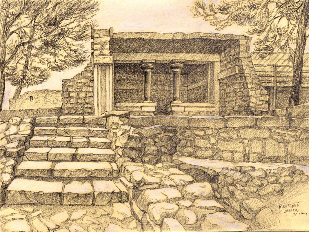 Irina Soboleva. The nooks and crannies of the Palace of Knossos