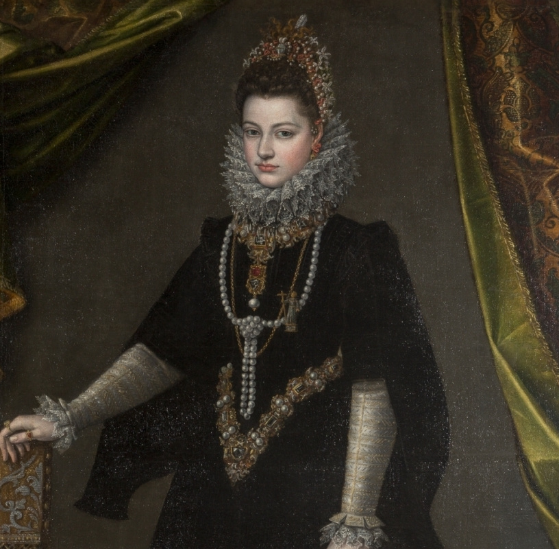 Sofonisba Anguissola. Ritratto di Infanta Isabella Clara Eugenia. frammento