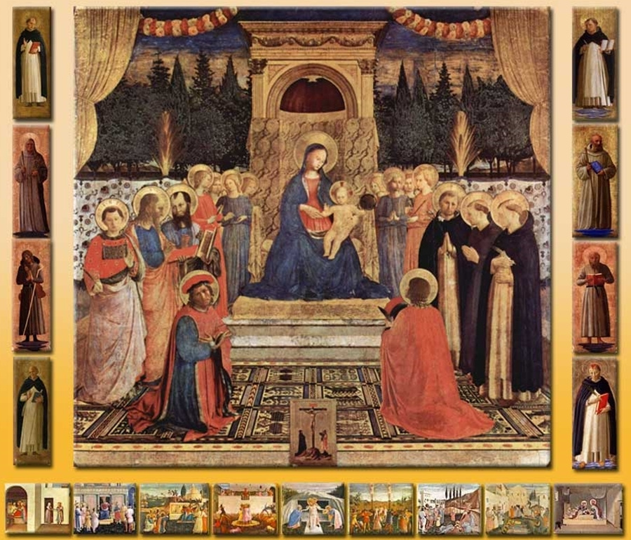 Фра Беато Анджелико. Autel des Saints Cosmas et Damian du Monastère de San Marco à Florence