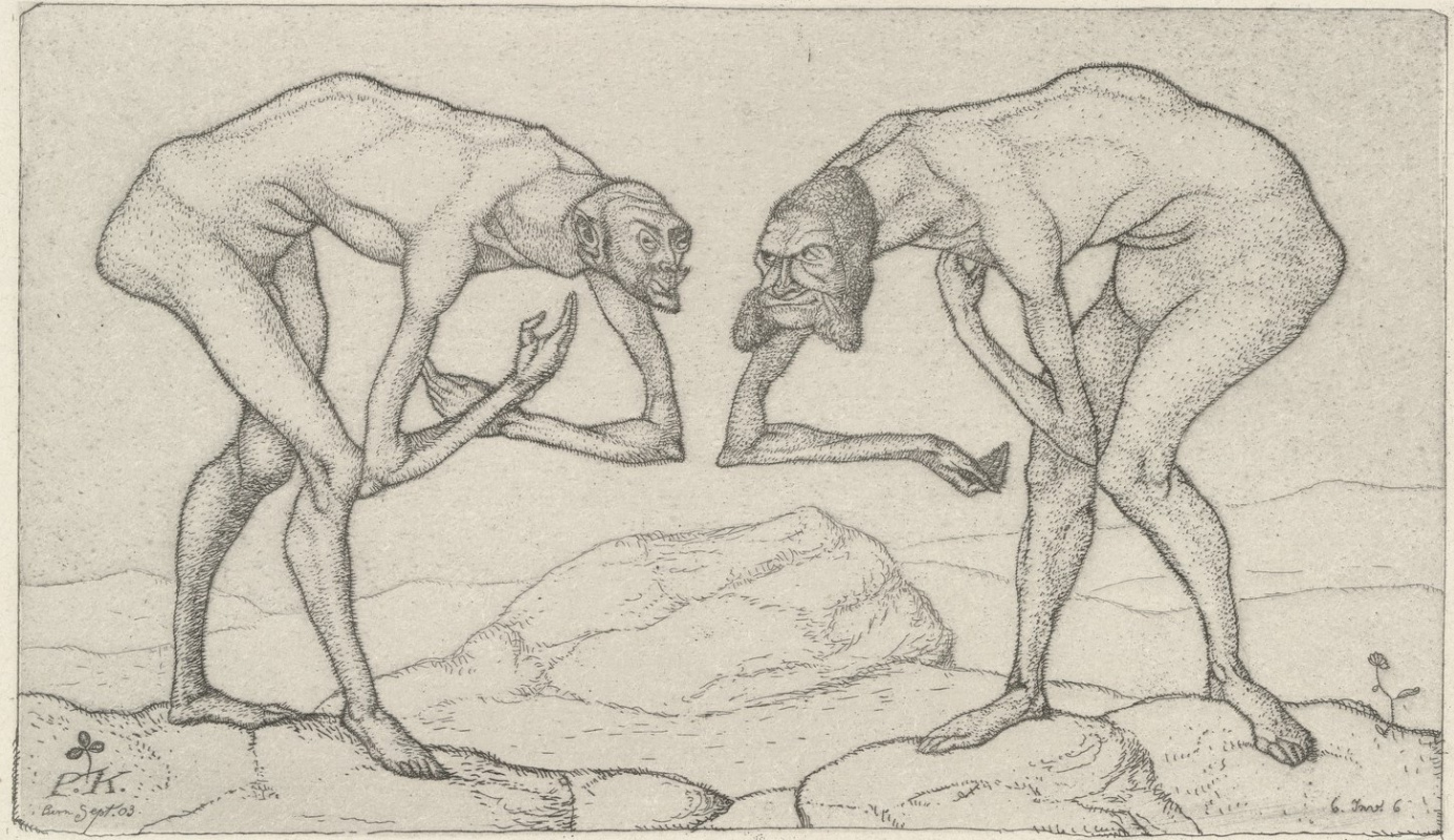 Paul Klee. Un incontro di due persone, ognuna delle quali crede che l'altra sia di rango superiore