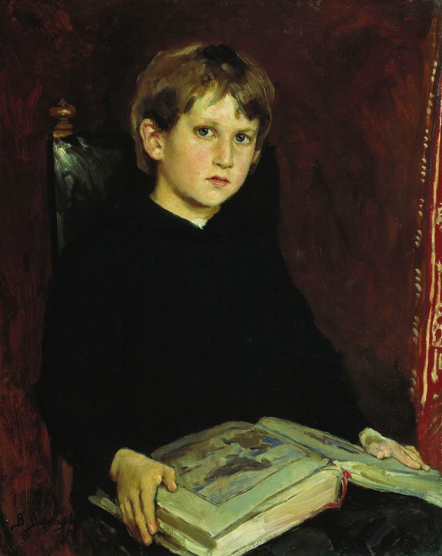Виктор Михайлович Васнецов. Портрет М.В. Васнецова, сына художника, в детстве