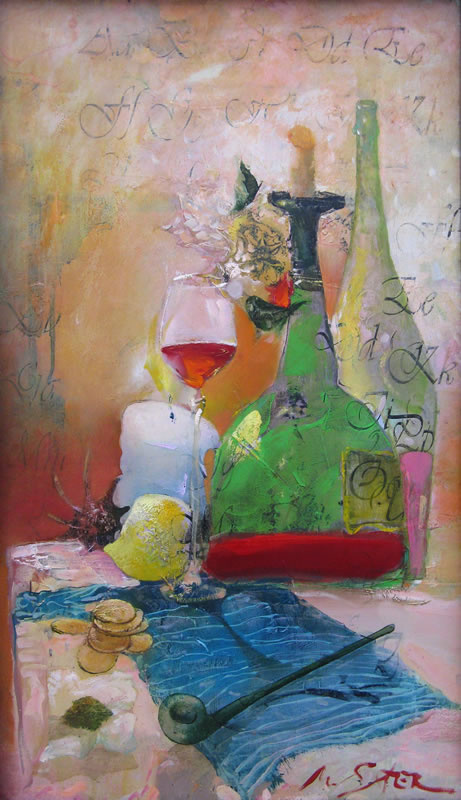 Sergei Matyash. Still life with a pipe