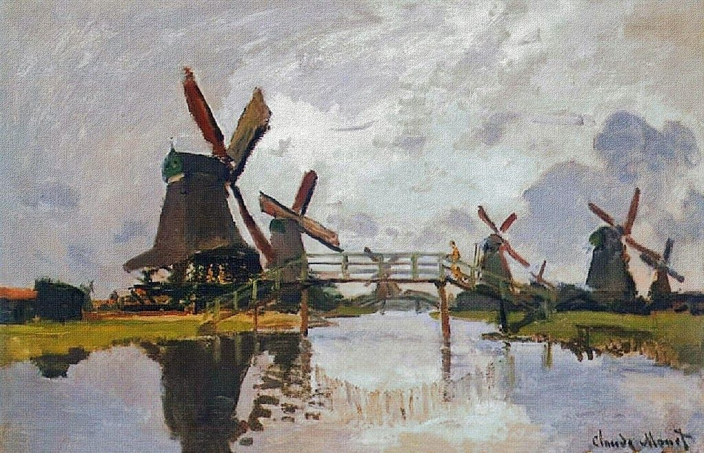 Claude Monet. Mill near Zaandam