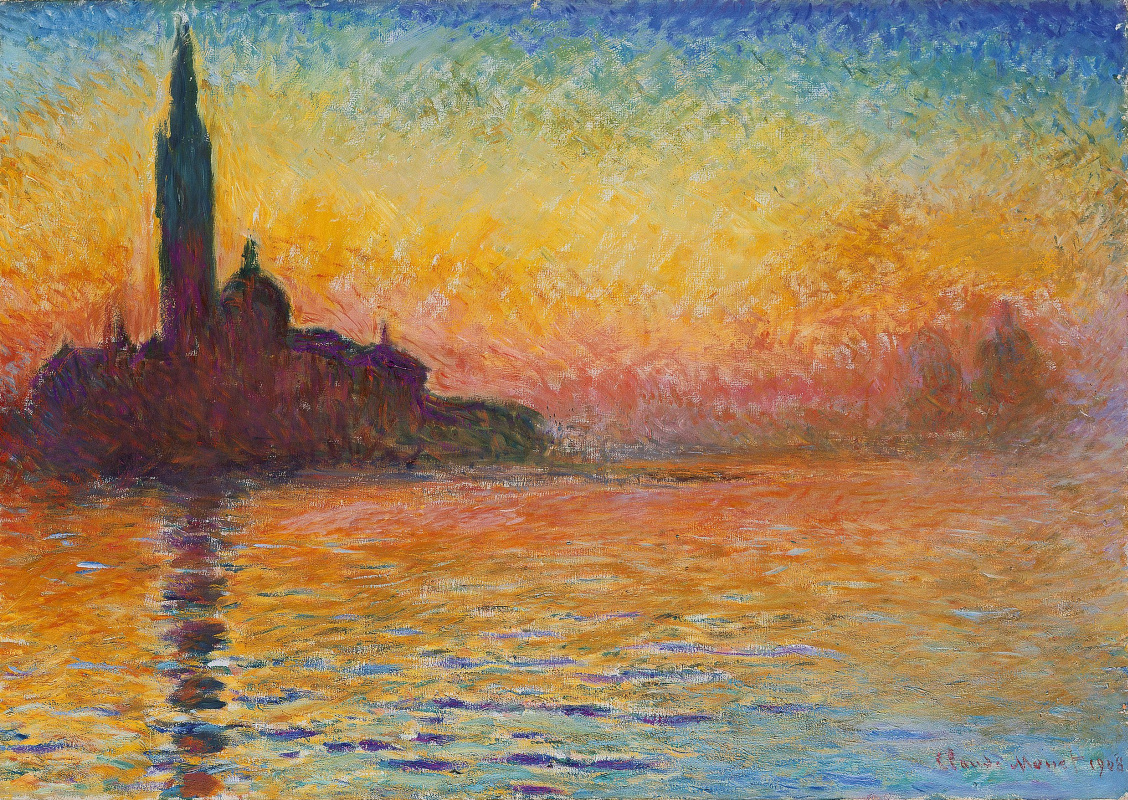 Claude Monet. San Giorgio Maggiore at dusk, Venice