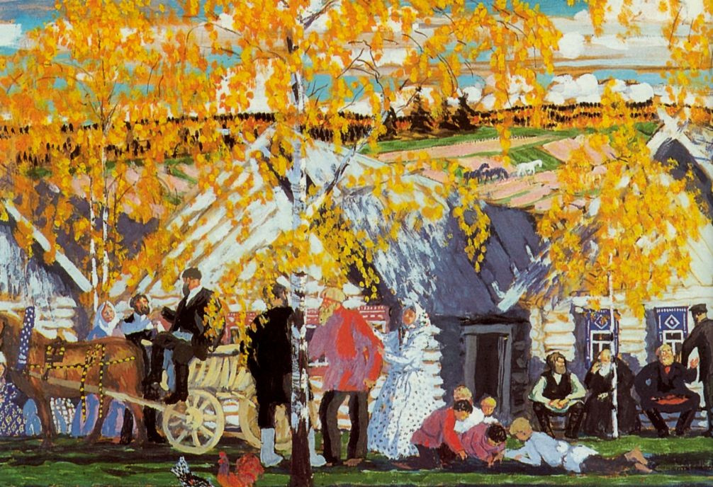 Boris Kustodiev. Village fete. Fragment