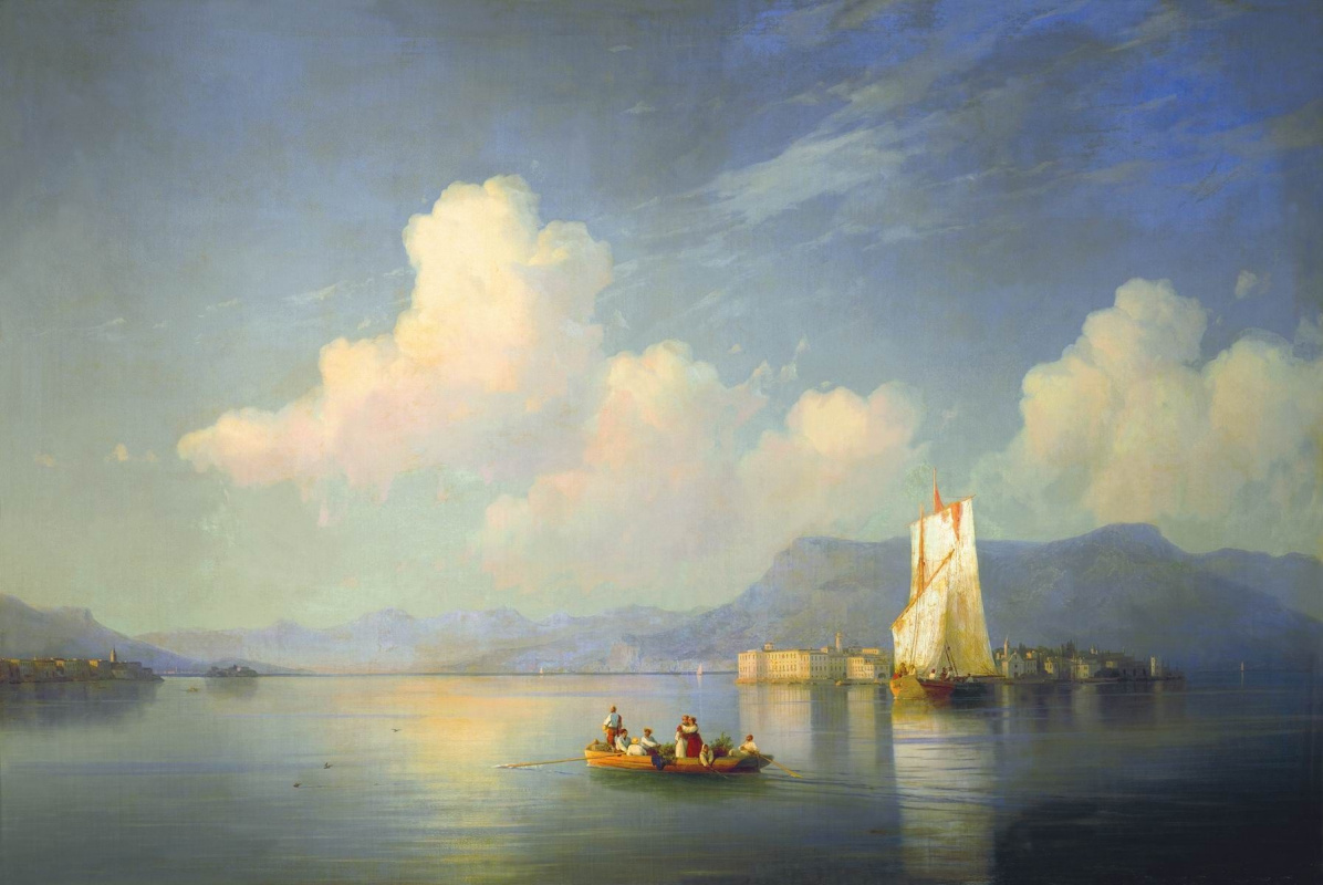 Ivan Aivazovsky. The Italian landscape. The evening