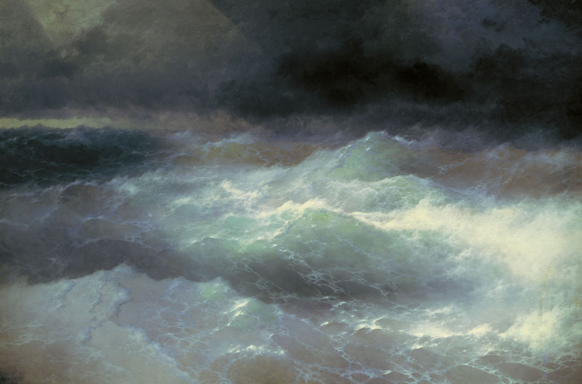 Ivan Aivazovsky. Among the waves