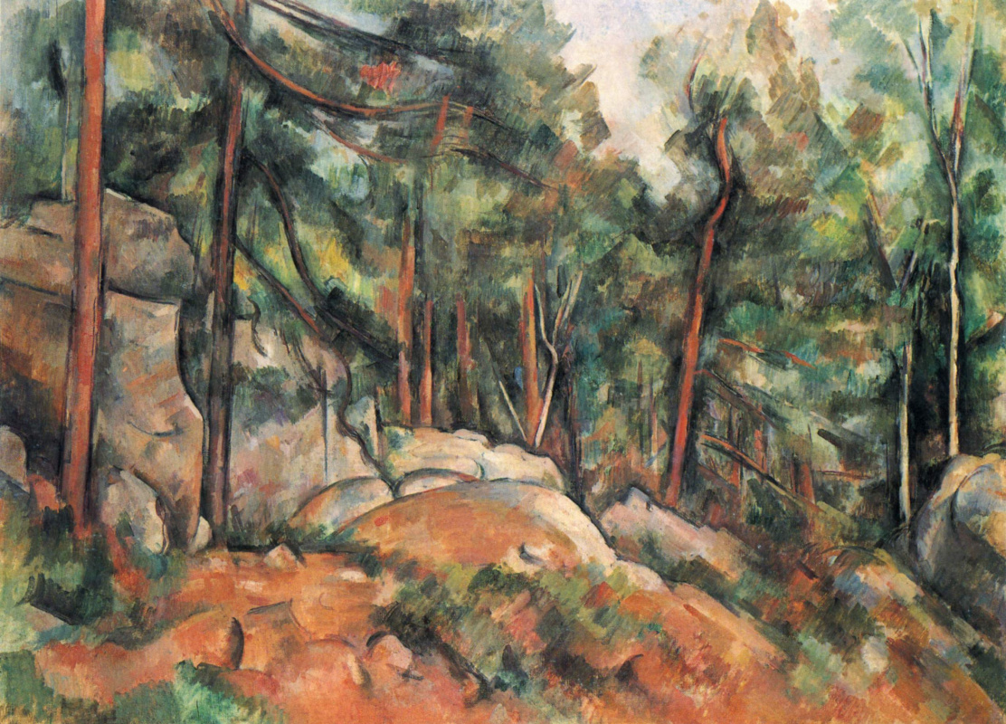 Paul Cezanne. In the woods