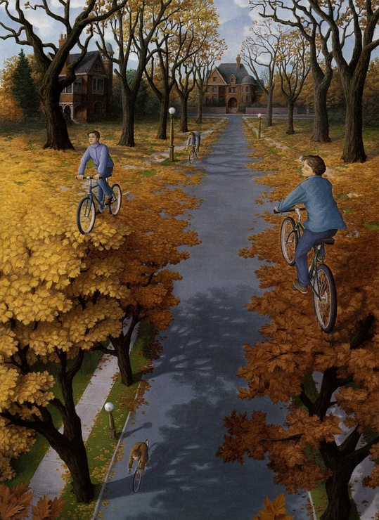 Rob Goncalves. Spaziergang im Herbst