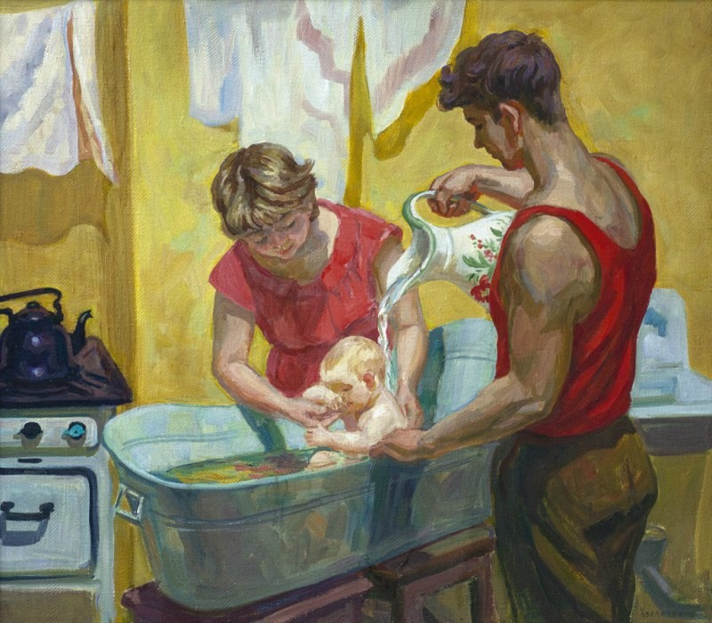 Эльза Давидовна Хохловкина. Bathing