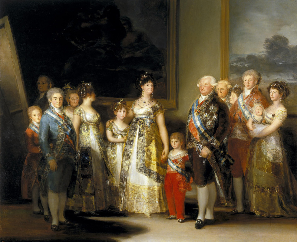 Francisco Goya. Re di Spagna Carlo IV e la sua famiglia