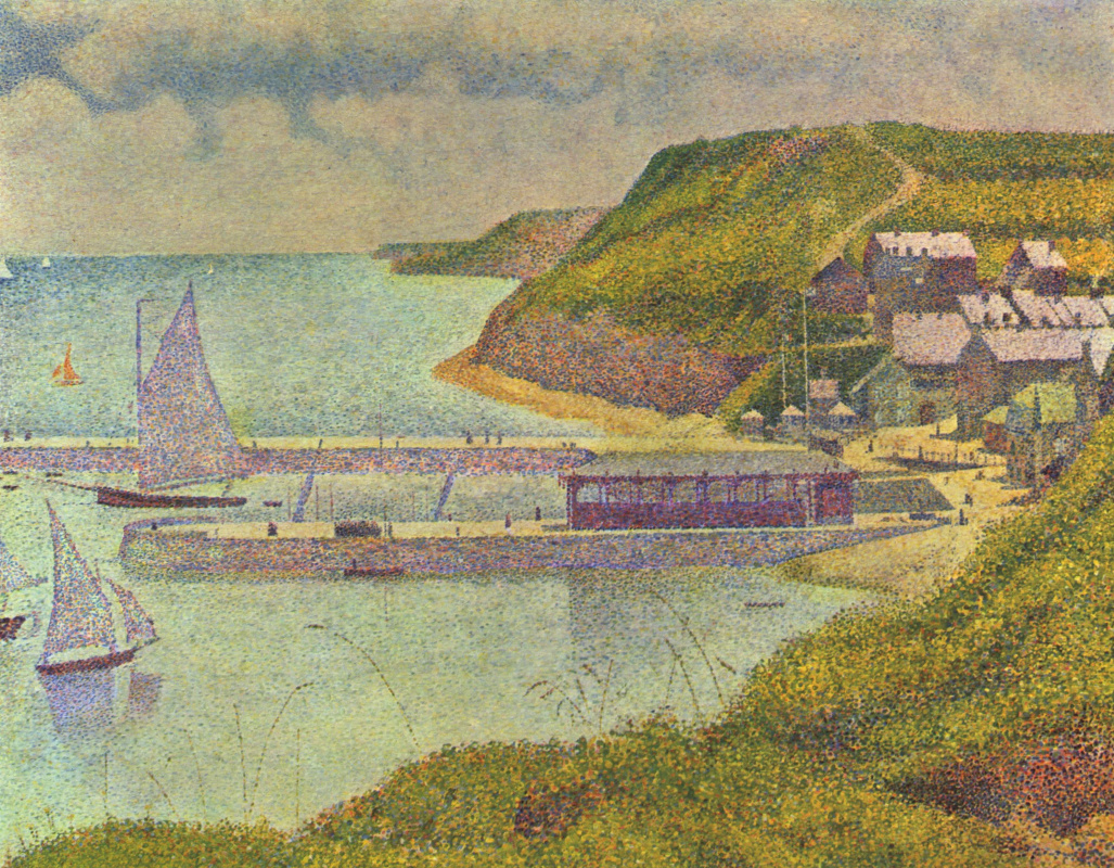 Georges Seurat. The Port Of Port-EN-Bessin. The outer harbour at high tide.