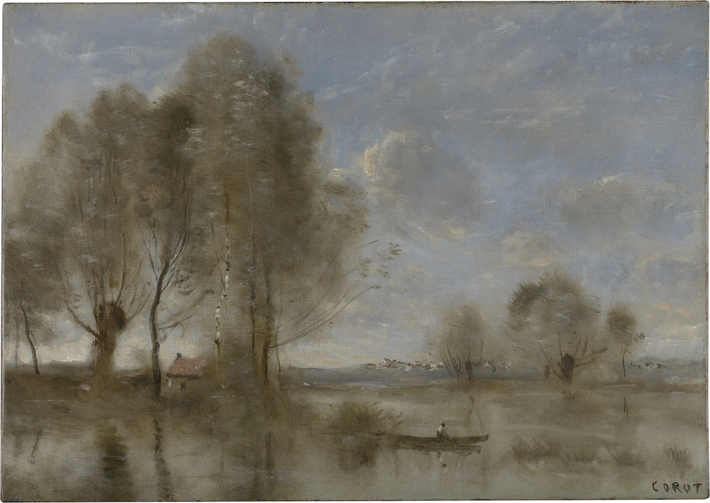 Camille Corot. Barquero en una escoba