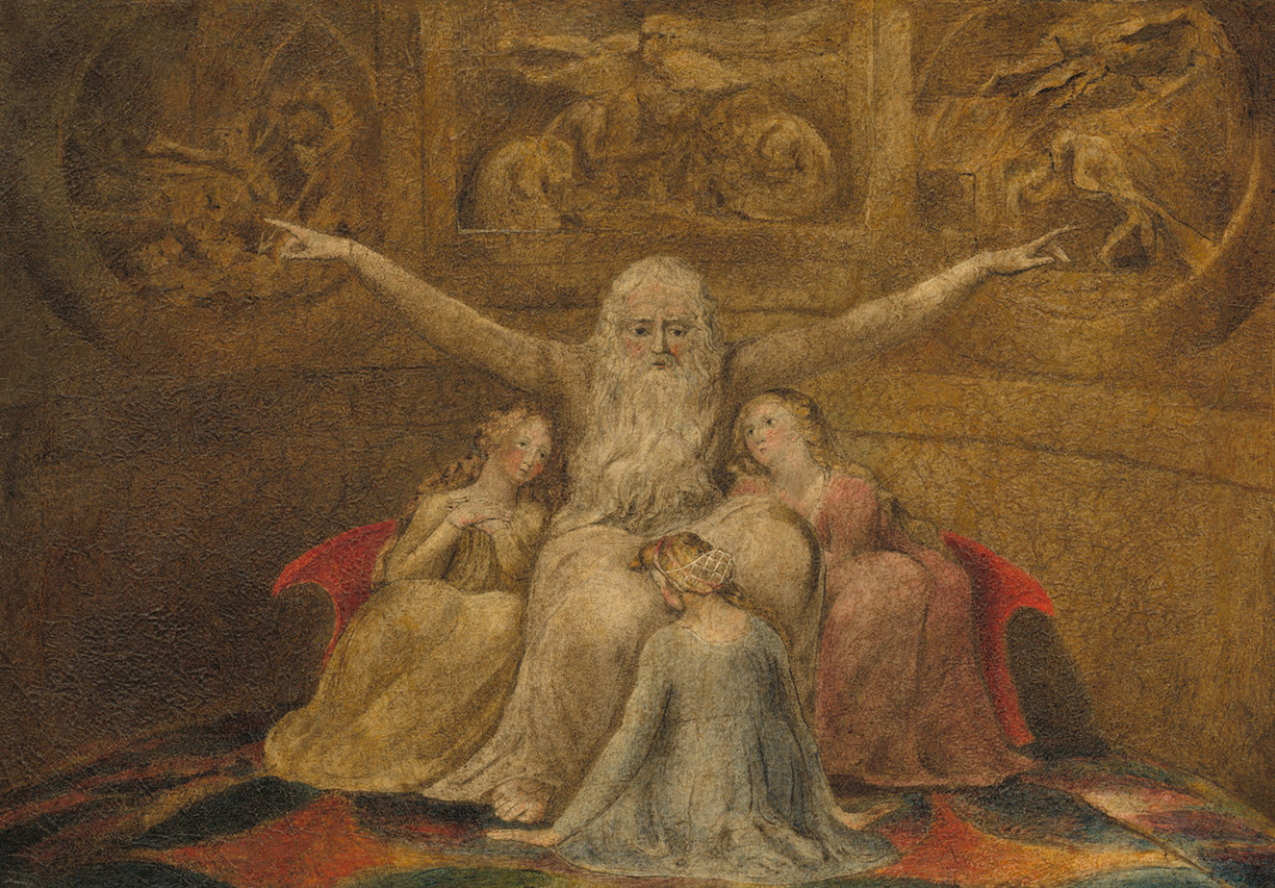 William Blake. Job and his daughters