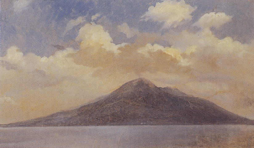 Nikolai Nikolaevich Ge. The view of Vesuvius in Vico