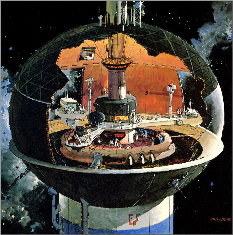 Robert McCall. A spherical command center