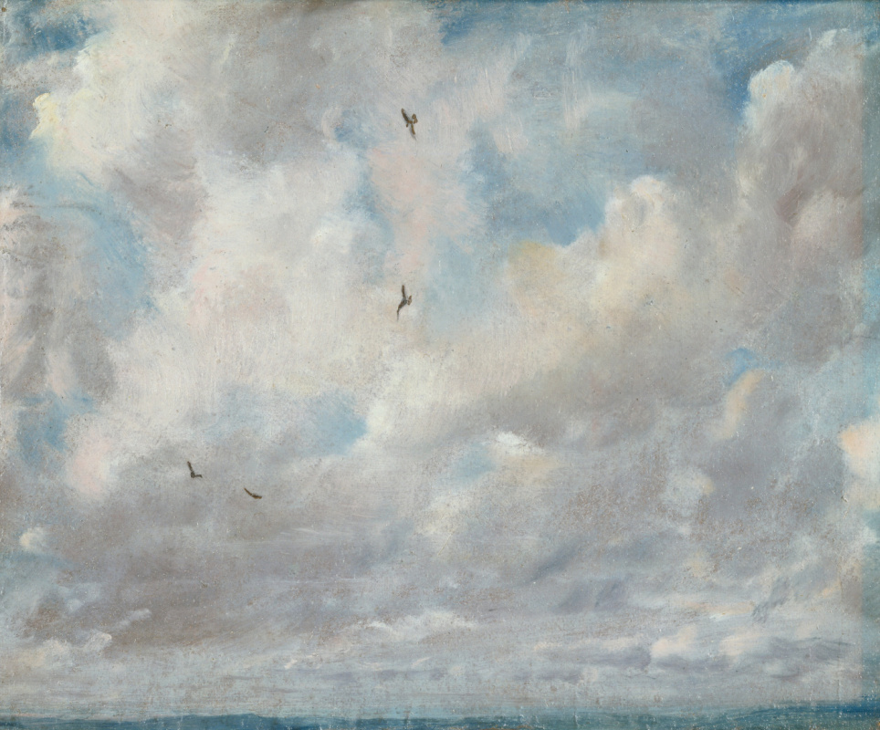 John Constable. Clouds and birds. Etude