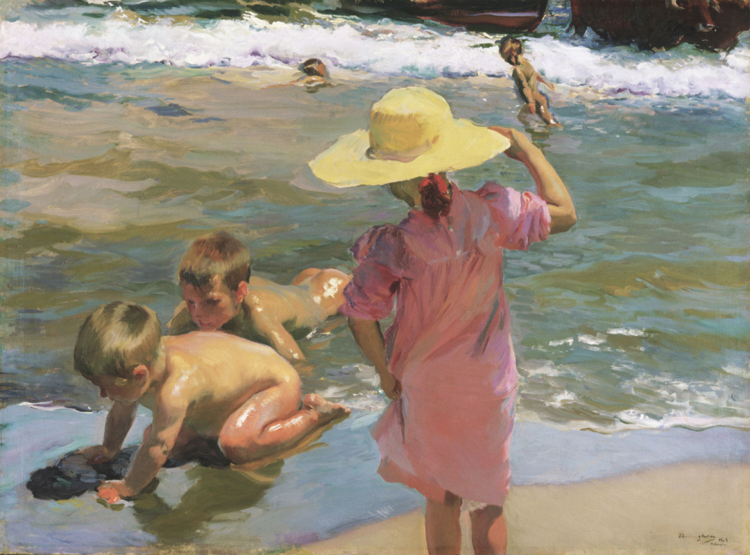 Joaquin Sorolla. Young amphibians