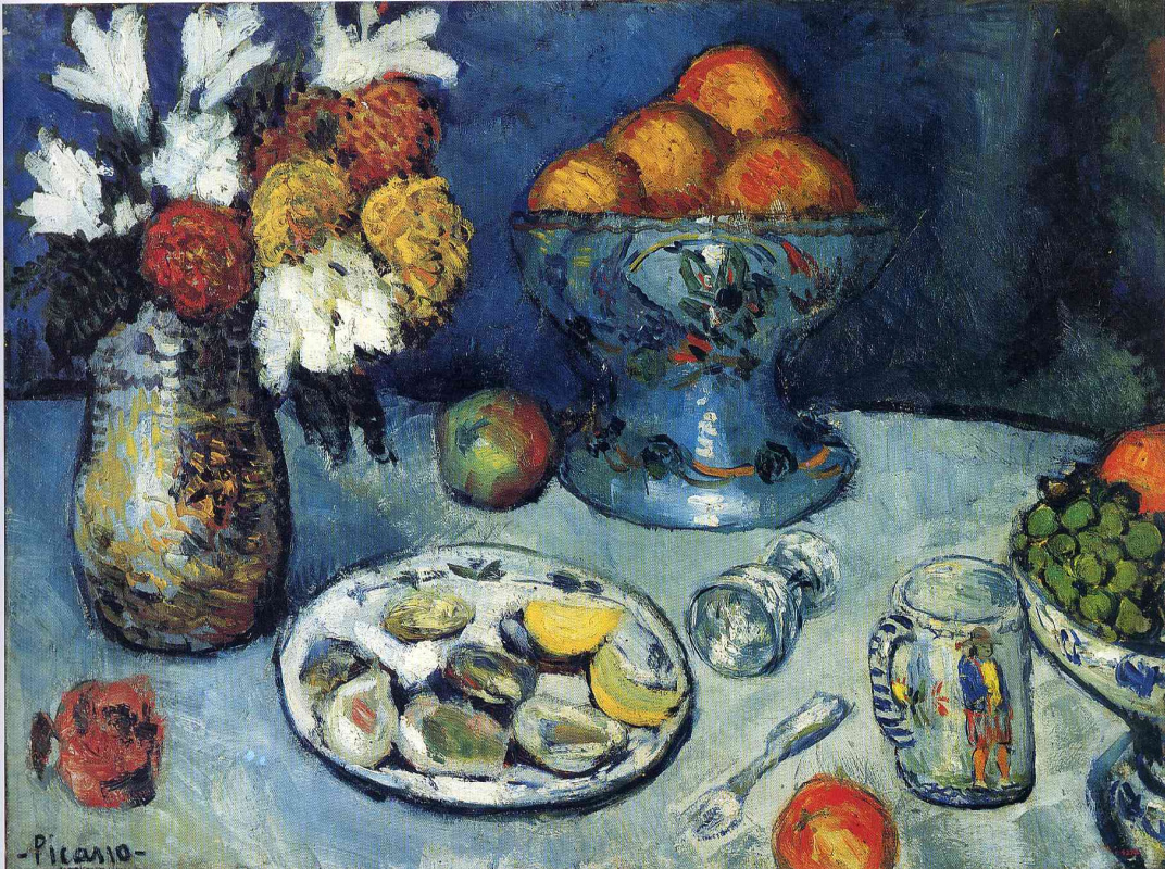 Pablo Picasso. Still life. Dessert