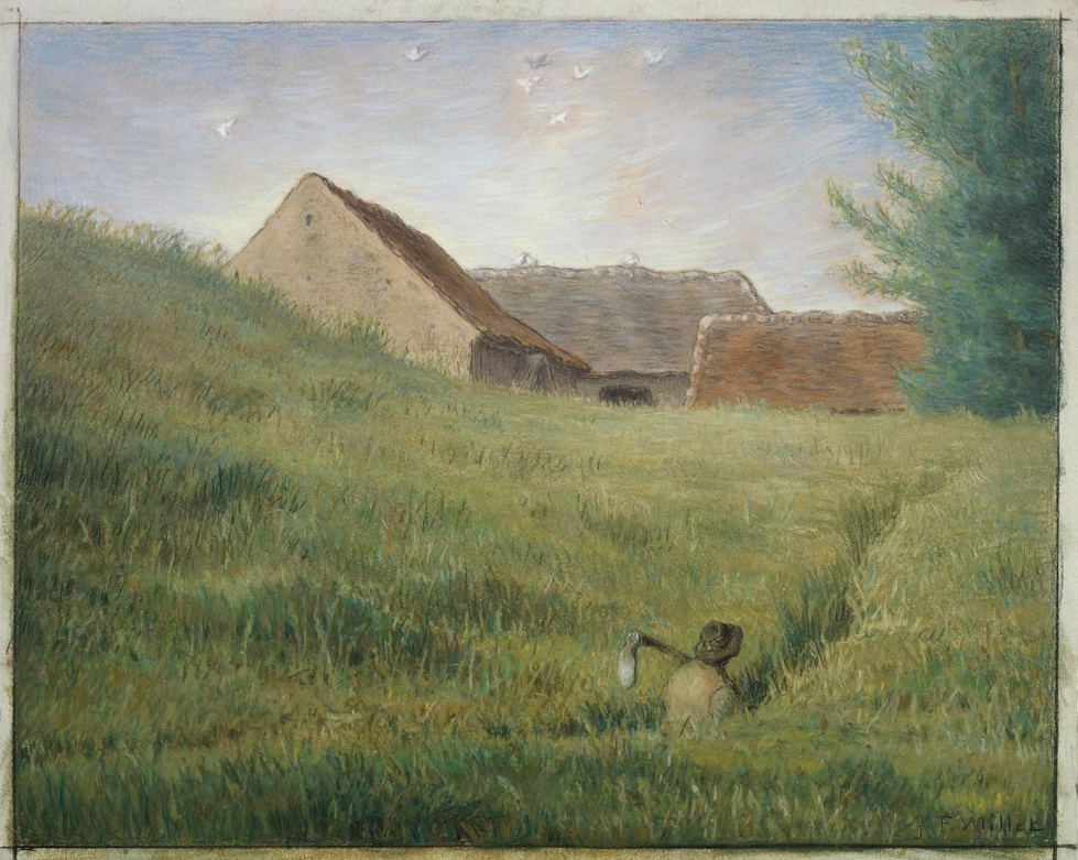 Jean-François Millet. Path through a wheat field