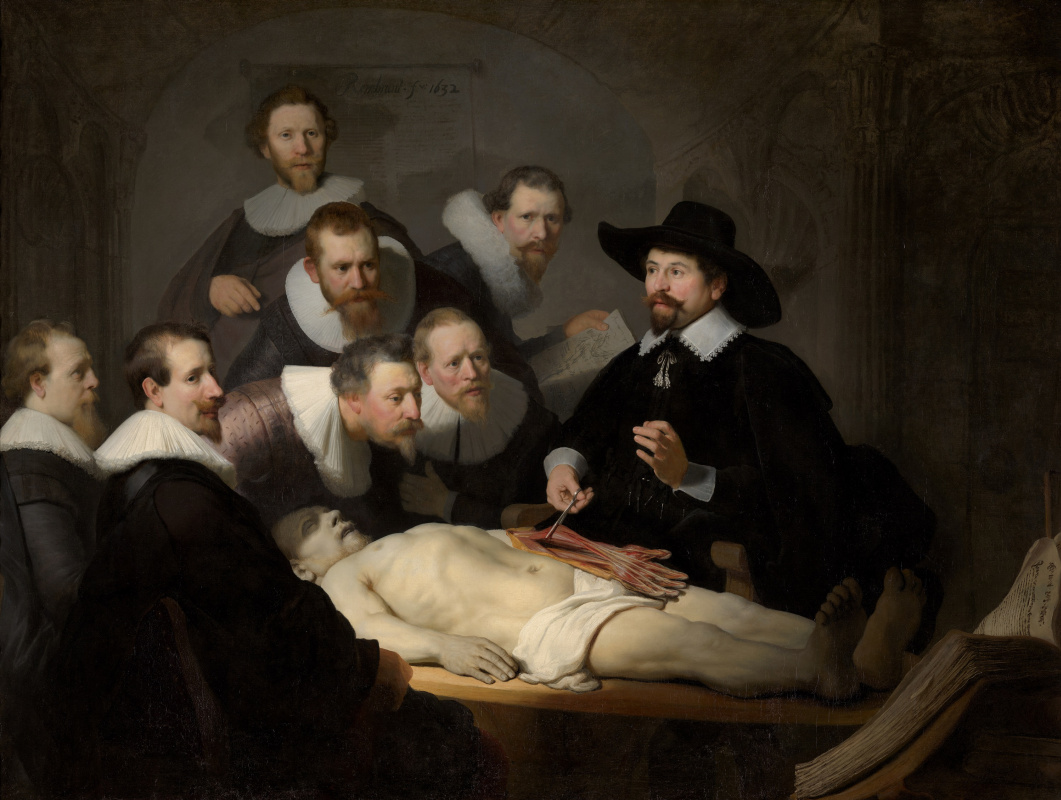 Rembrandt Harmenszoon van Rijn. Anatomieunterricht Dr. Tulpa