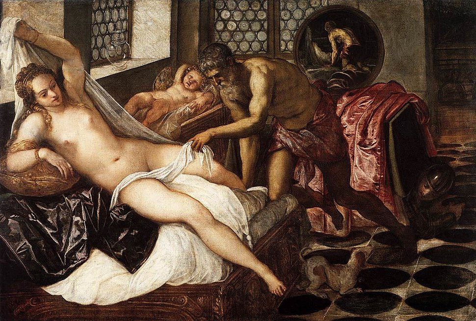Jacopo (Robusti) Tintoretto. Volcano discovers Venus and Mars