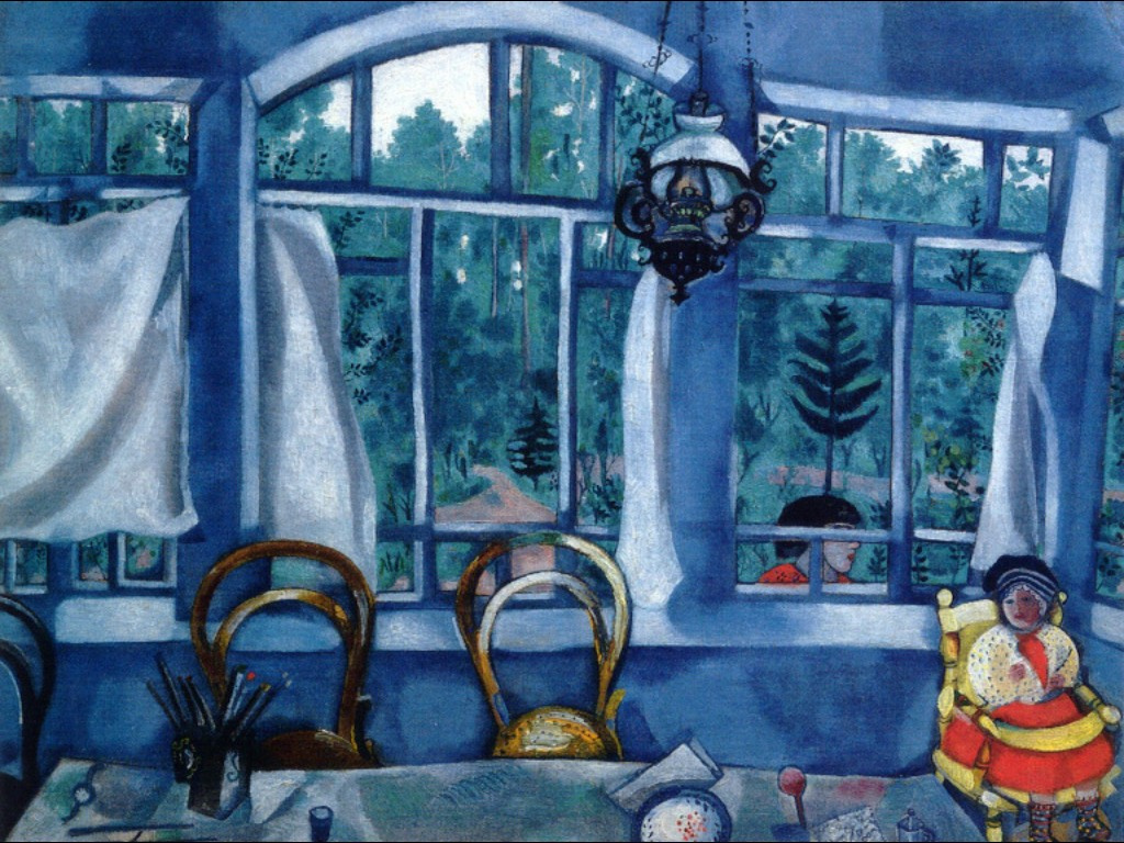 Marc Chagall. Window to the garden
