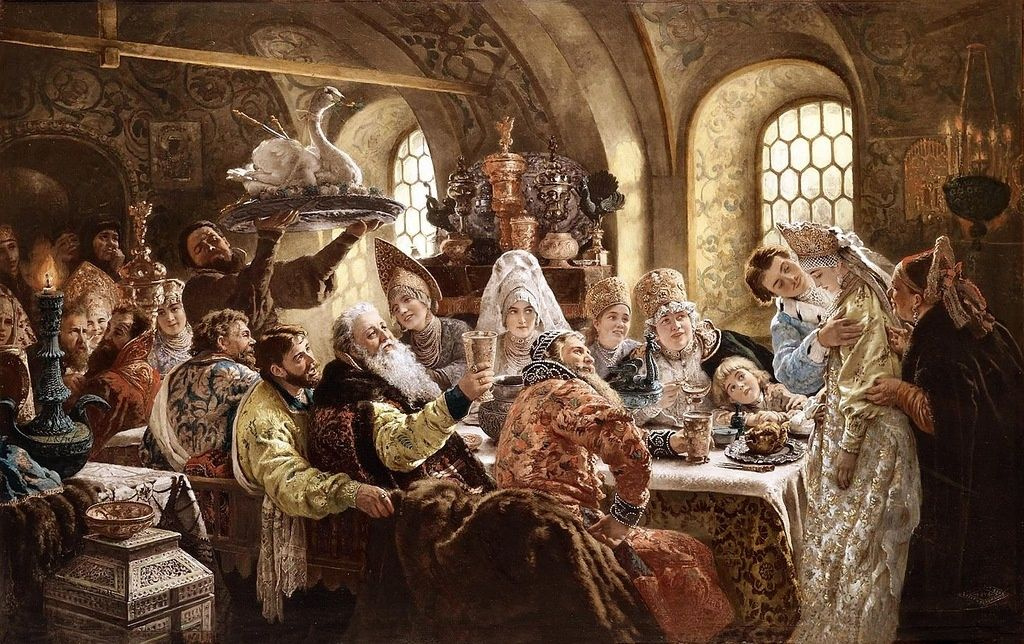 Konstantin Makovsky. Boyar wedding feast in the XVII century