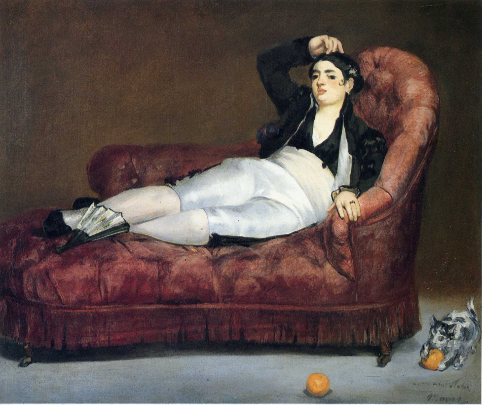 Edouard Manet. Young woman reclining in Spanish costume