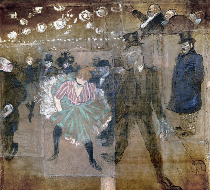 Henri de Toulouse-Lautrec. The Danse of La Goulue and Jacques Renaudin