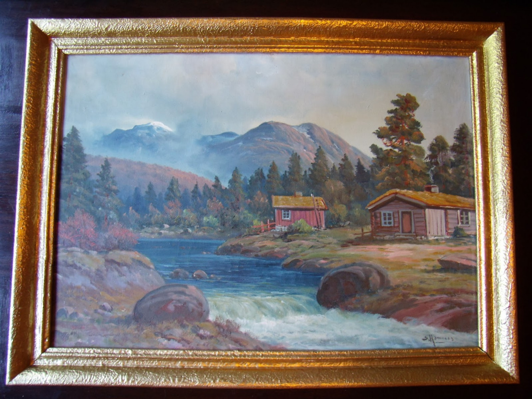 Невідомий художник. Пейзажи Норвегии.