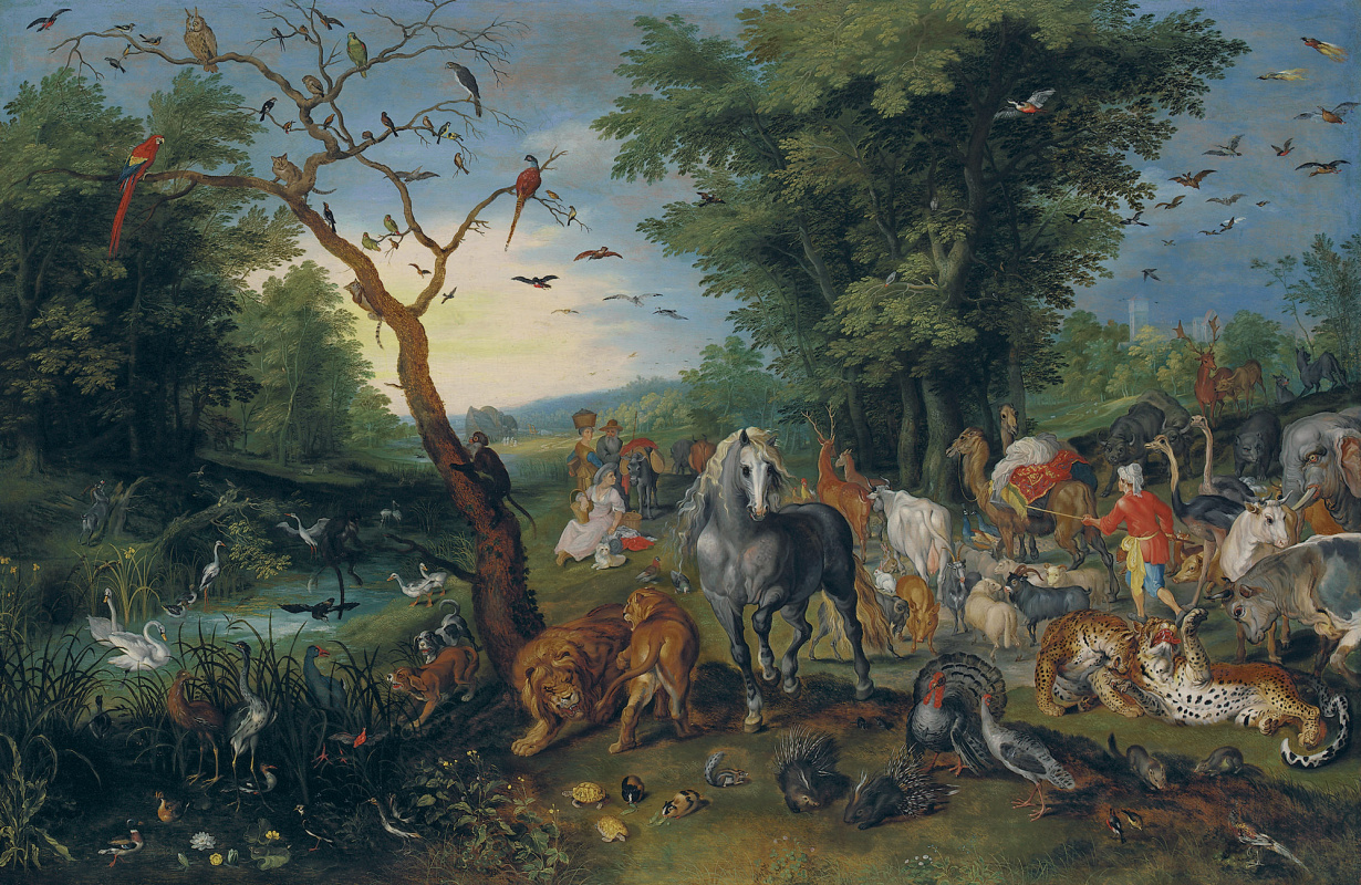 Jan Brueghel the Younger. Animal Entry on Noah's Ark