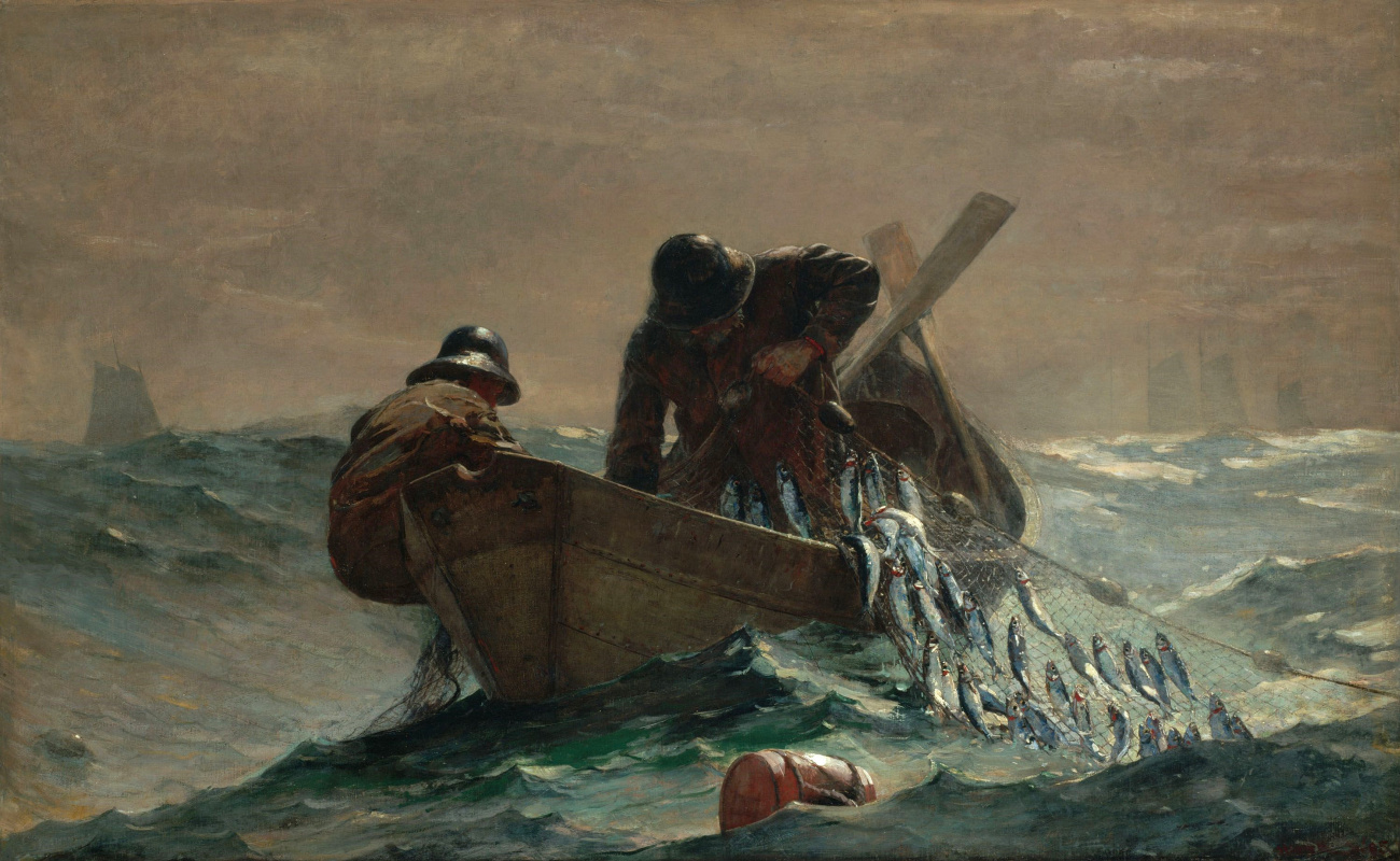 Winslow Homer. Herring in the network