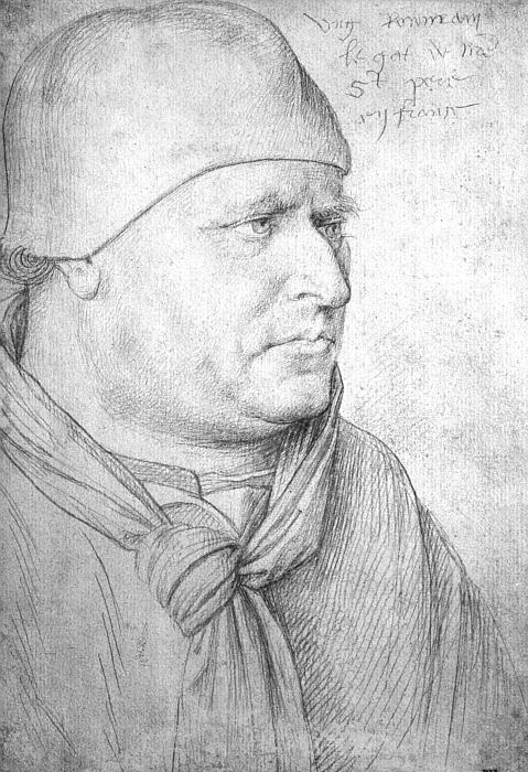 Jean Fouquet. The profile of a man