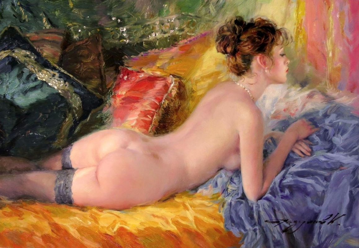 Constantine Razumov. Reclining Nude.