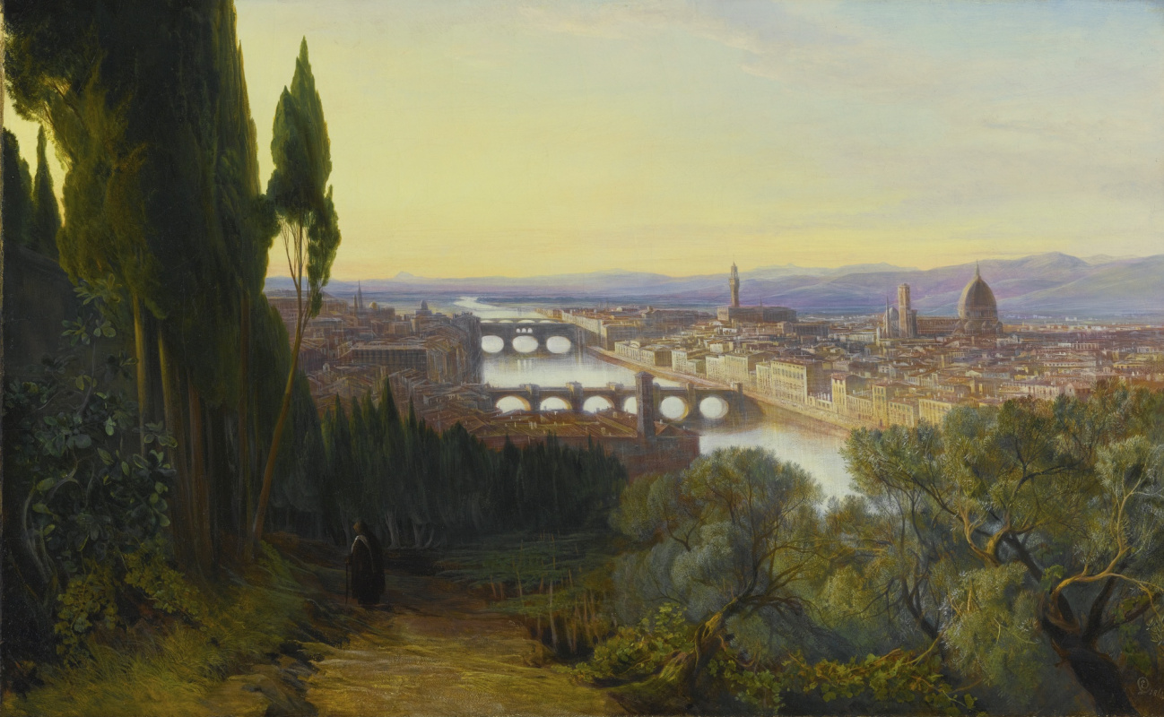 Edward Lear. View of Florence from San Miniato