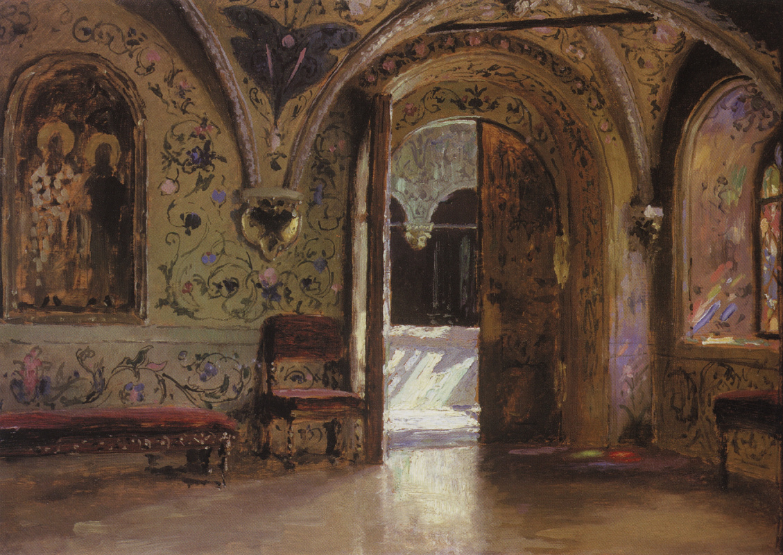 Vasily Polenov. Terem Palace. Exit from the chambers to the Golden porch