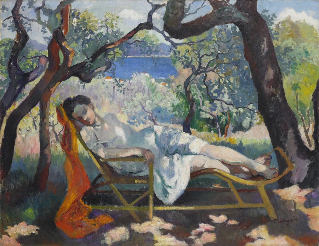 Henri Manguin. Siesta (Jeanne in a chaise longue)