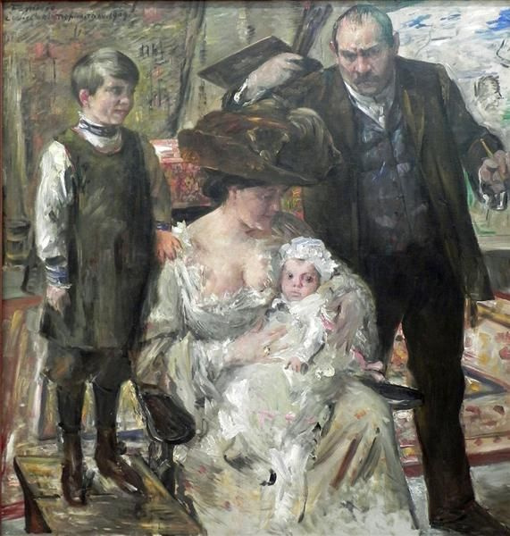 Lovis Corinth. The artist and his family