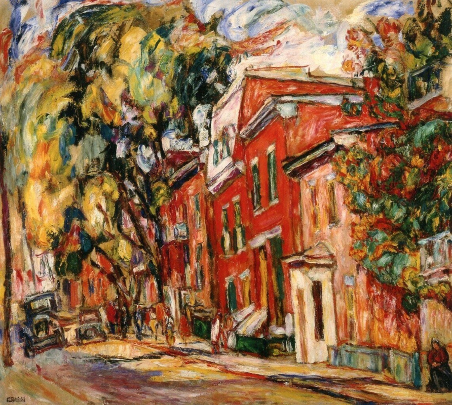 Abram Anshelevich Manevich. Red house