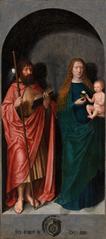 Michel Sittow. Saint James the Great and the Virgin and Child