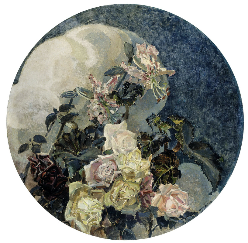 Mikhail Vrubel. Roses and lilies. Triptych "Flowers" for the house of E. D. Dunker in Moscow. The left part of the triptych