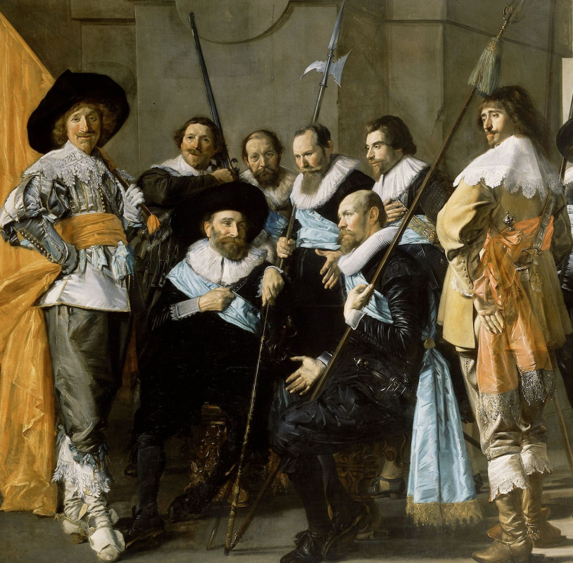 Frans Hals. The captain Reinier Rajala and Lieutenant Cornelis Michels. Fragment 2
