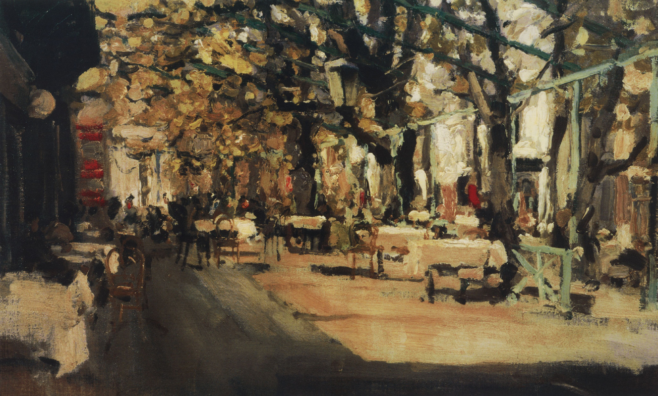 Konstantin Korovin. Cafe in Yalta