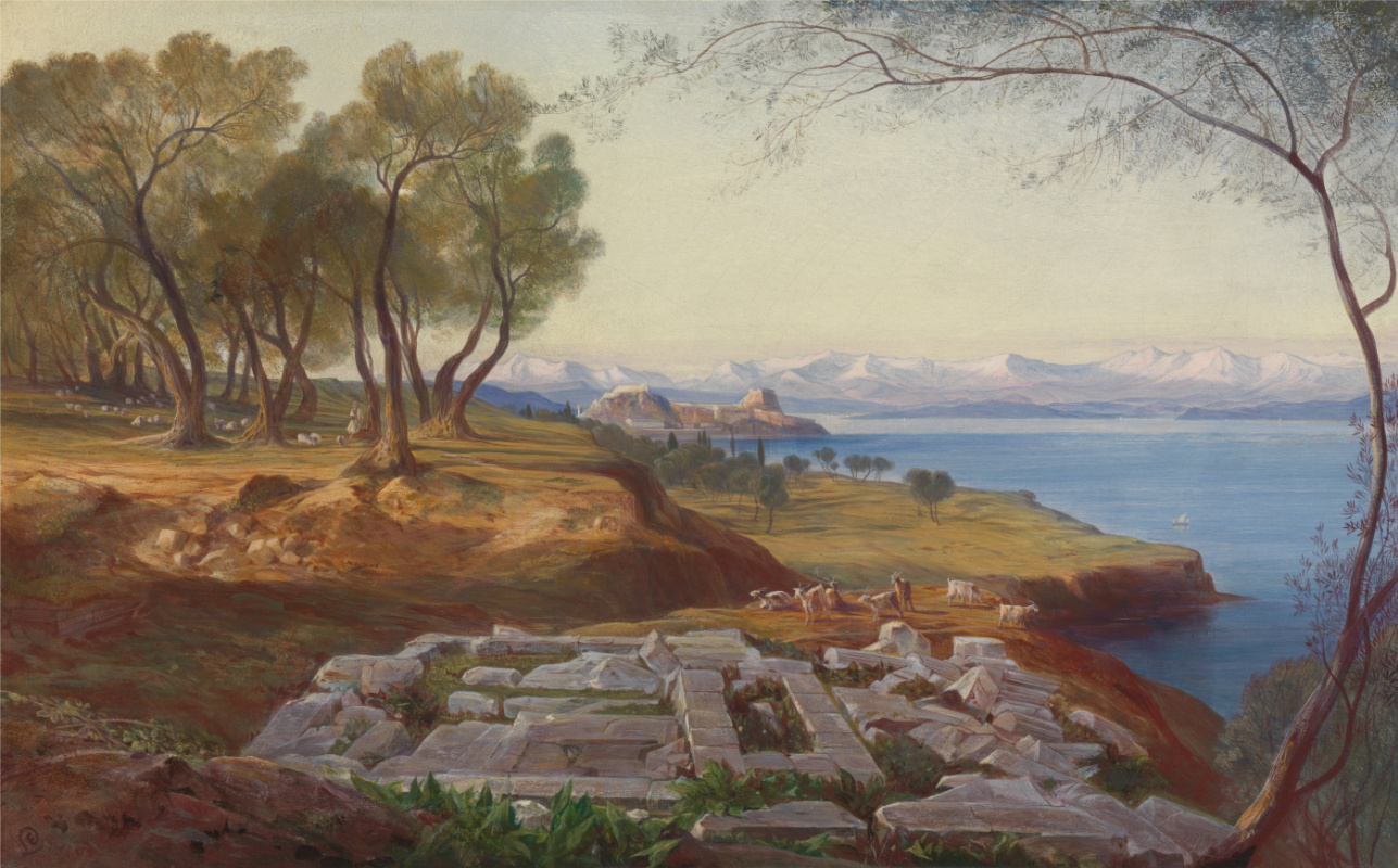 Edward Lear. Corfu view
