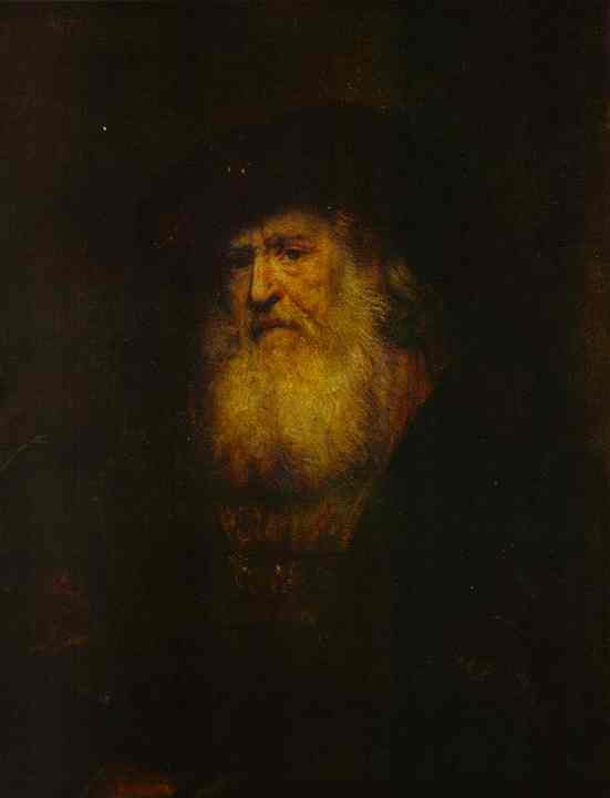 Рембрандт Харменс ван Рейн. Портрет бородатого мужчины в черном берете